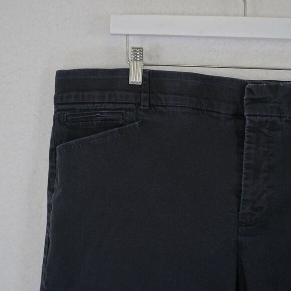 Gloria Vanderbilt Black Elastic Waist Chino High Rise Pants 18W 42/30 - Picture 3 of 8